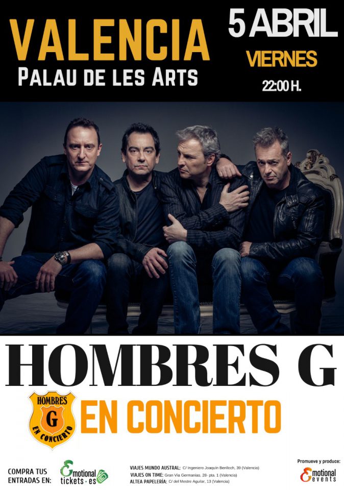 Hombres G concierto en el Palau de les Arts