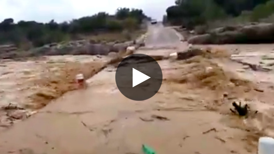 crecida del río en Vinaroz