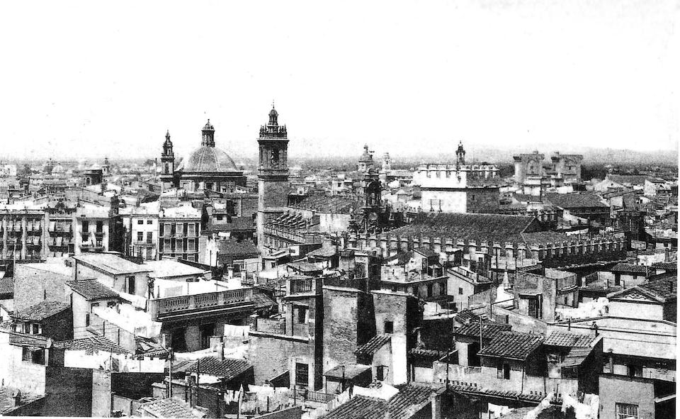 Panorámica de Valencia antigua