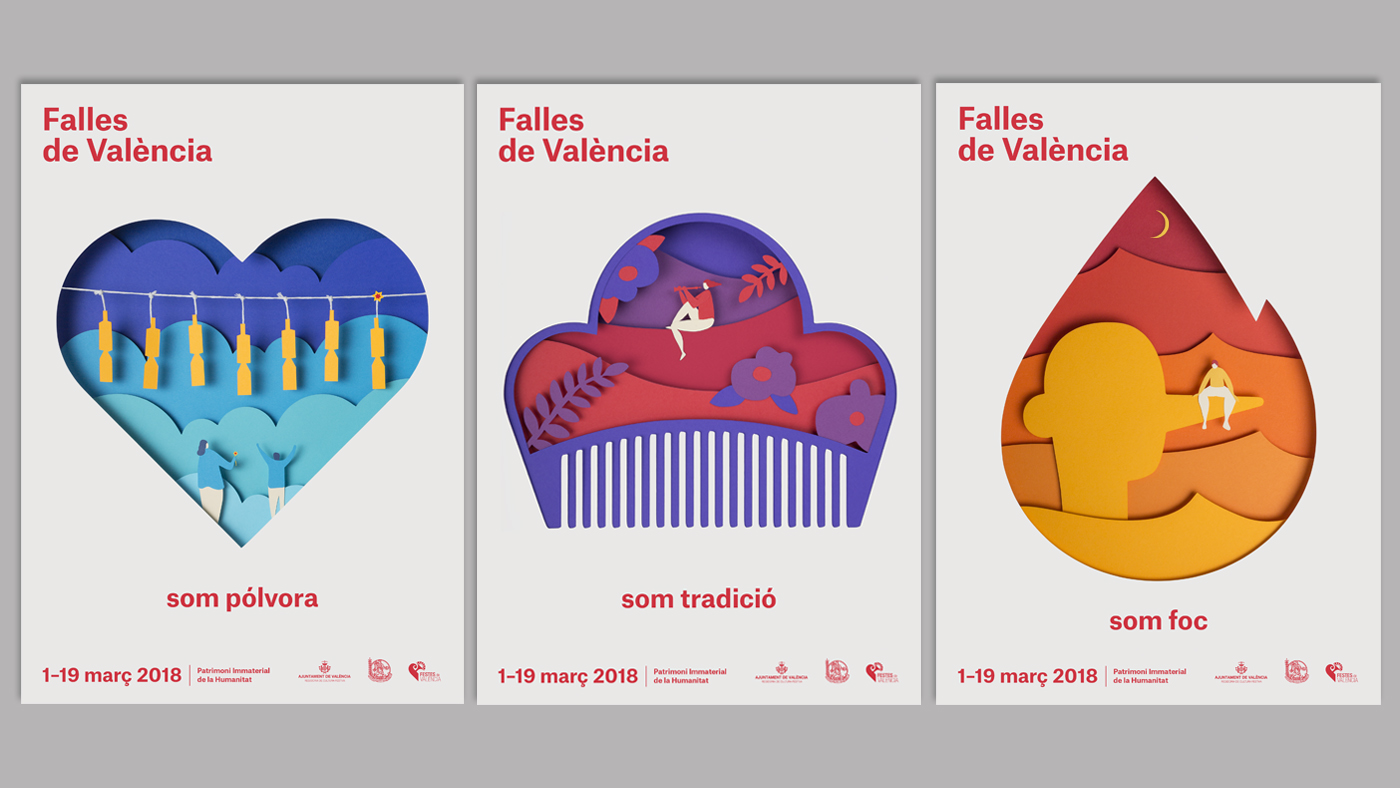 campaña gráfica fallas valencia
