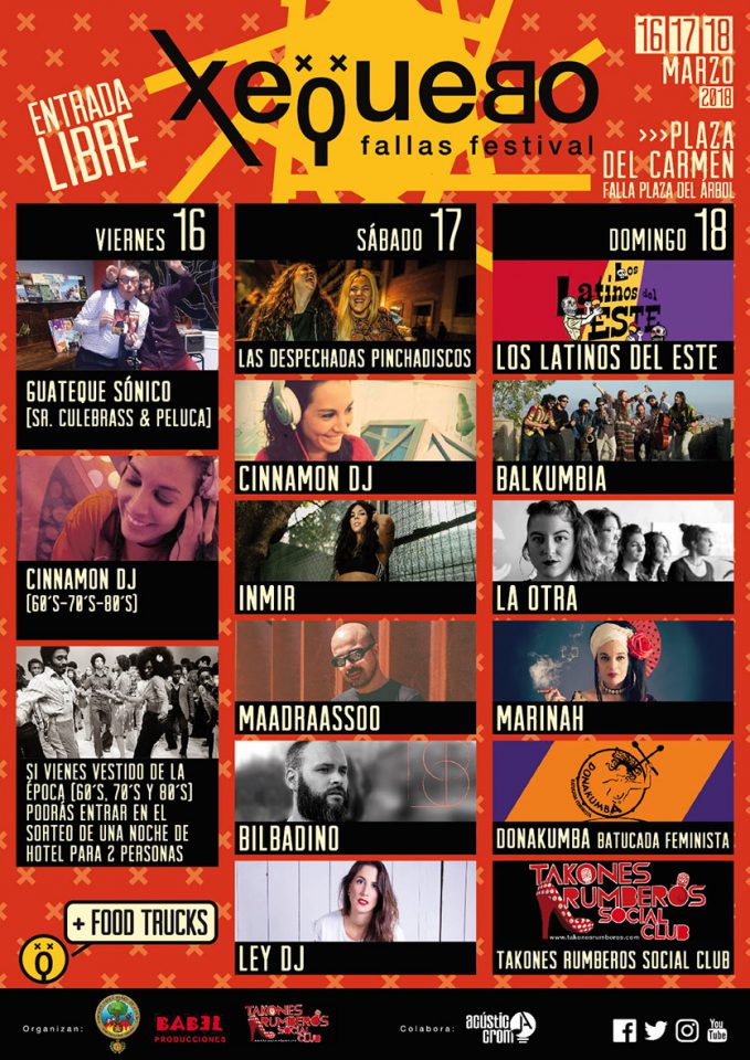 Cartel Xequebo Fallas Festival 2018