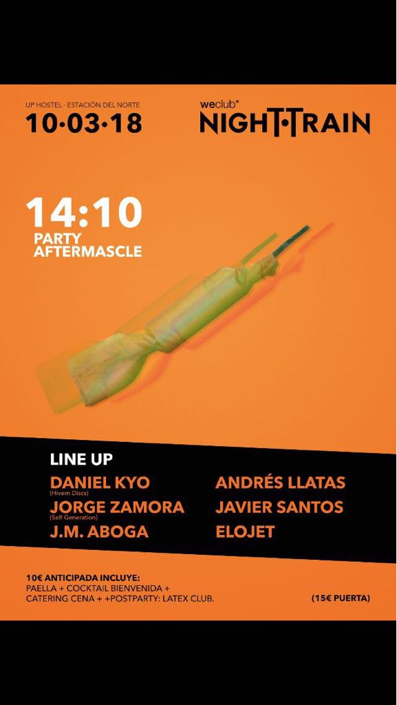 Cartel NightTrain AfterMascletá