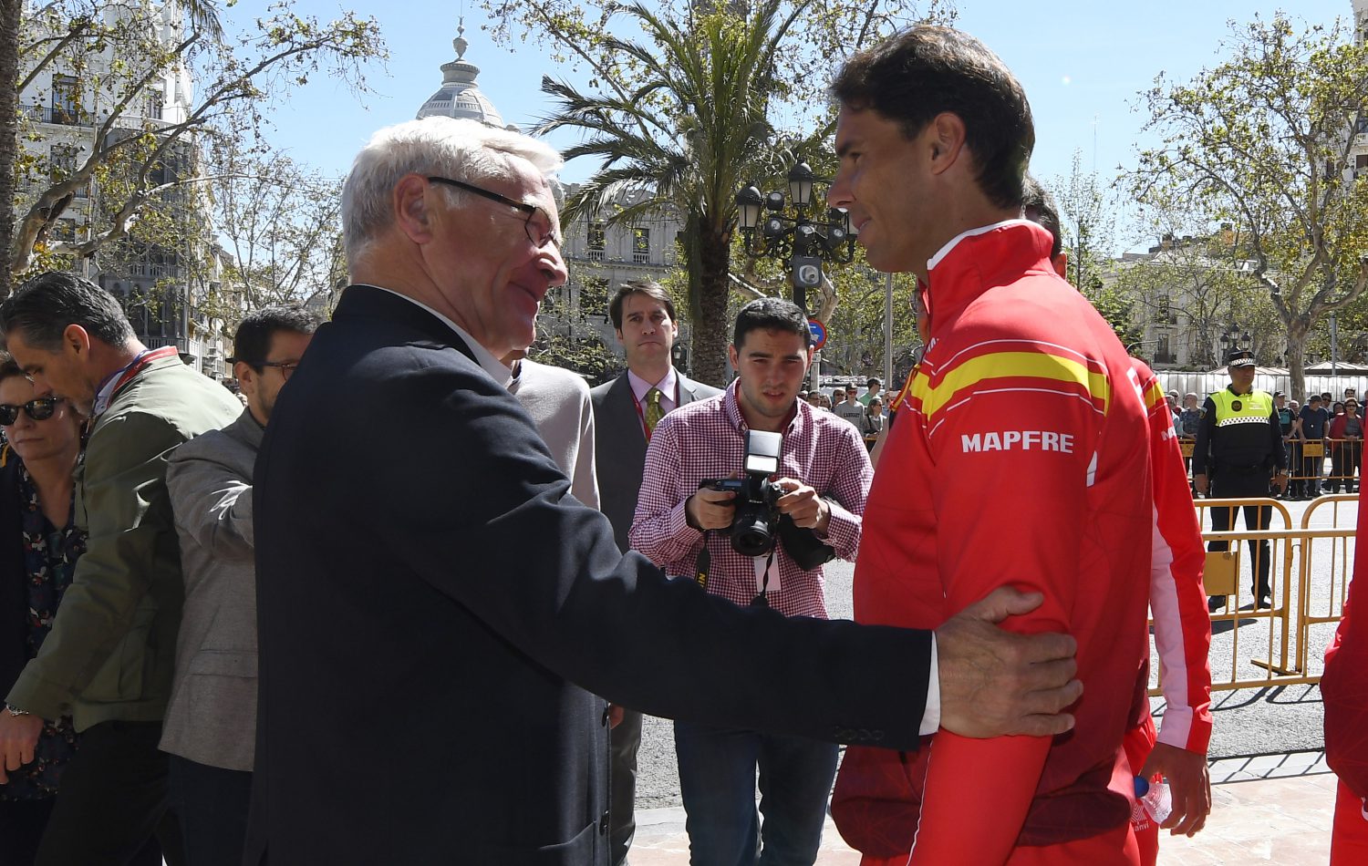 Joán Ribó con Rafa Nadal 