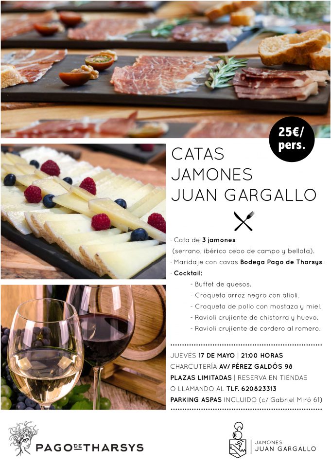 Cartel cata Jamones Juan Gargallo