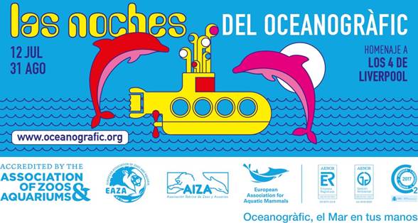 Las Noches del Oceanogràfic 2019 presenta las características de la nueva propuesta artística que comienza el próximo viernes a partir de las 22:30 y acaba el 31 de agosto.