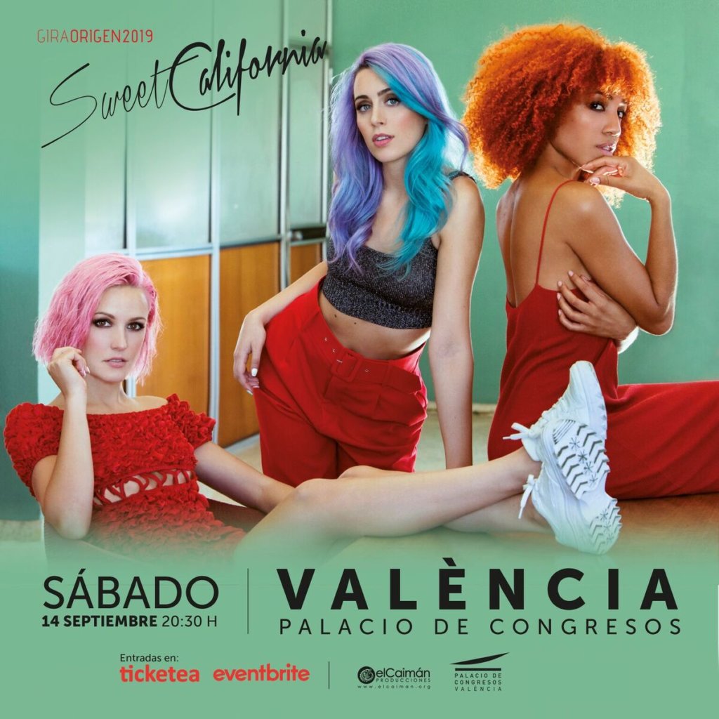 LA GIRLBAND SWEET CALIFORNIA FIJA CONCIERTO EN VALÈNCIA