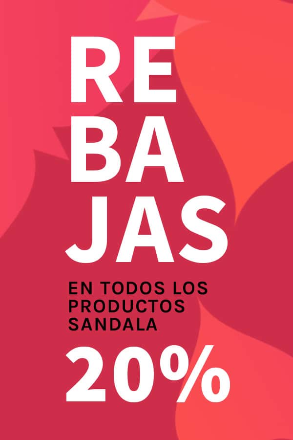 REBAJAS SANDALA 20%