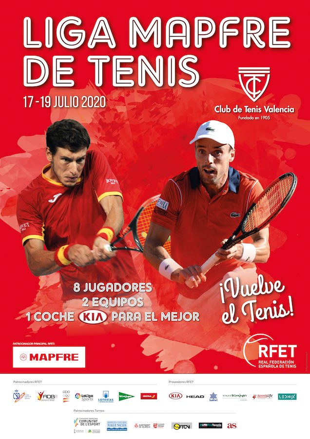 CARTEL LIGA MAPFRE DE TENIS MASCULINO