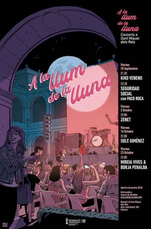 cartel ciclo musical A la llum de la lluna