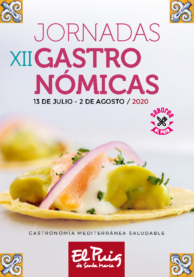 Cartel Jornadas Gastronómicas El Puig 2020