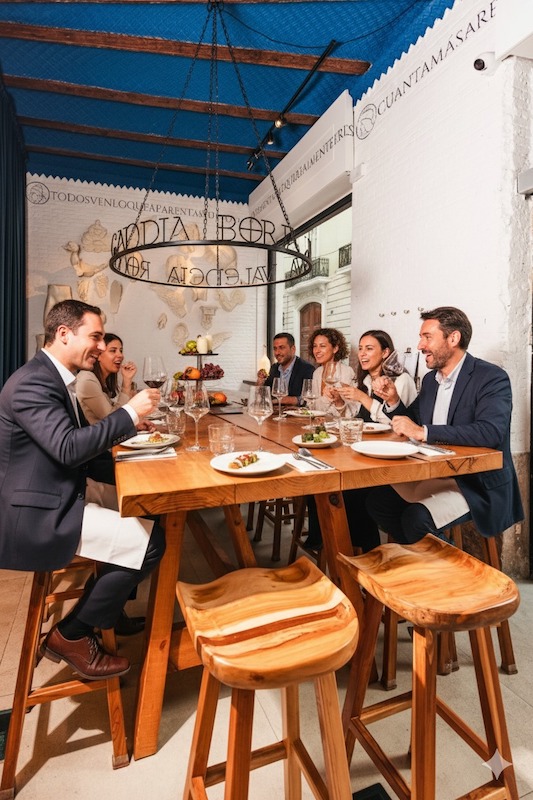 Restaurante cena empresa Valencia Navidad - Borgia